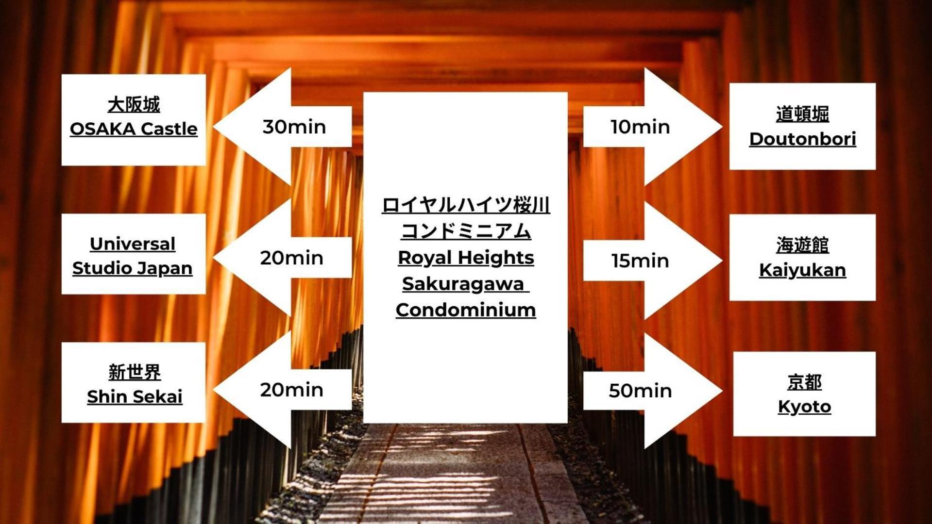 Royal Heights Sakuragawa Condominium Ōsaka Exterior foto